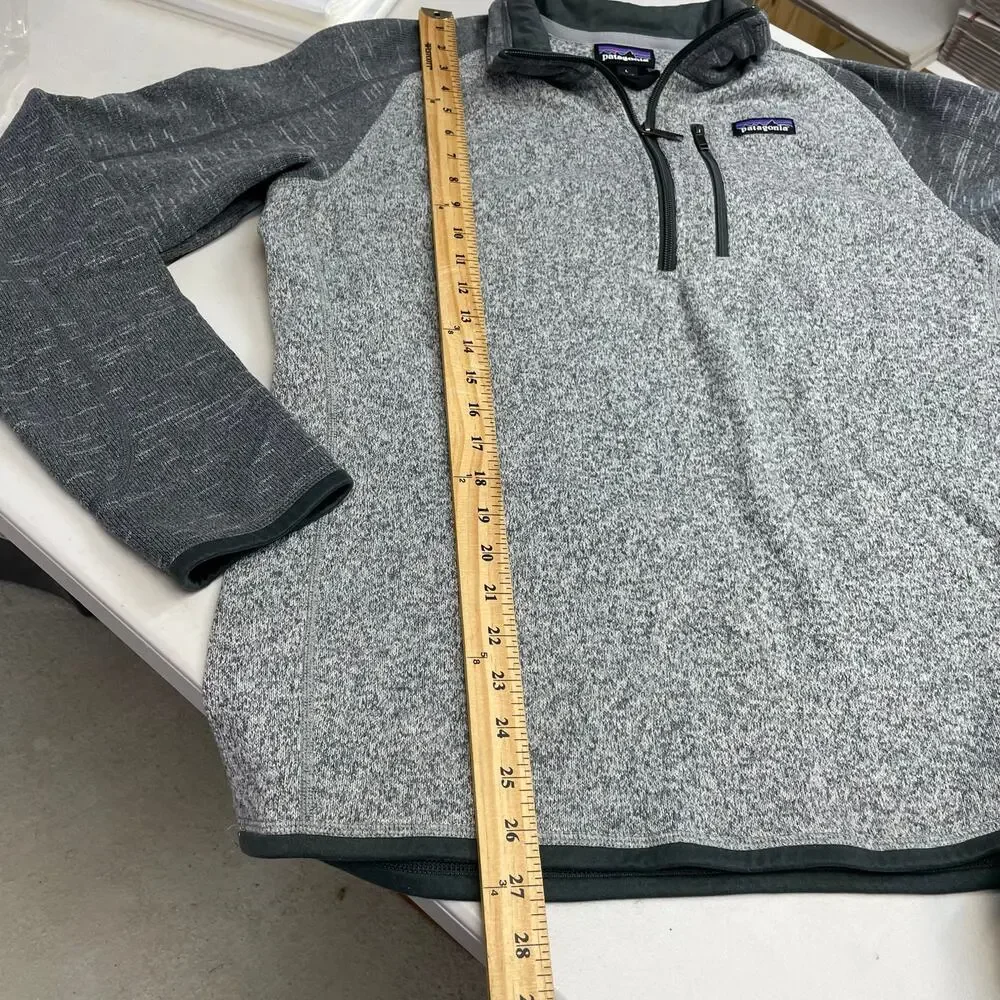 Patagonia Better Sweater gray quarter zip pullover sweater Men's Large